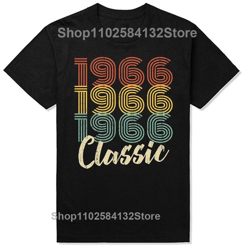 58th Birthday 58 Years Man Woman Retro Vintage 1966 Gift T Shirts Summer Father Mother Husband Cotton Streetwear Tshirt