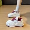 ins little white shoes new platform shoes women's 2025 spring student sports running shoes casual shoes platform height increase HB807