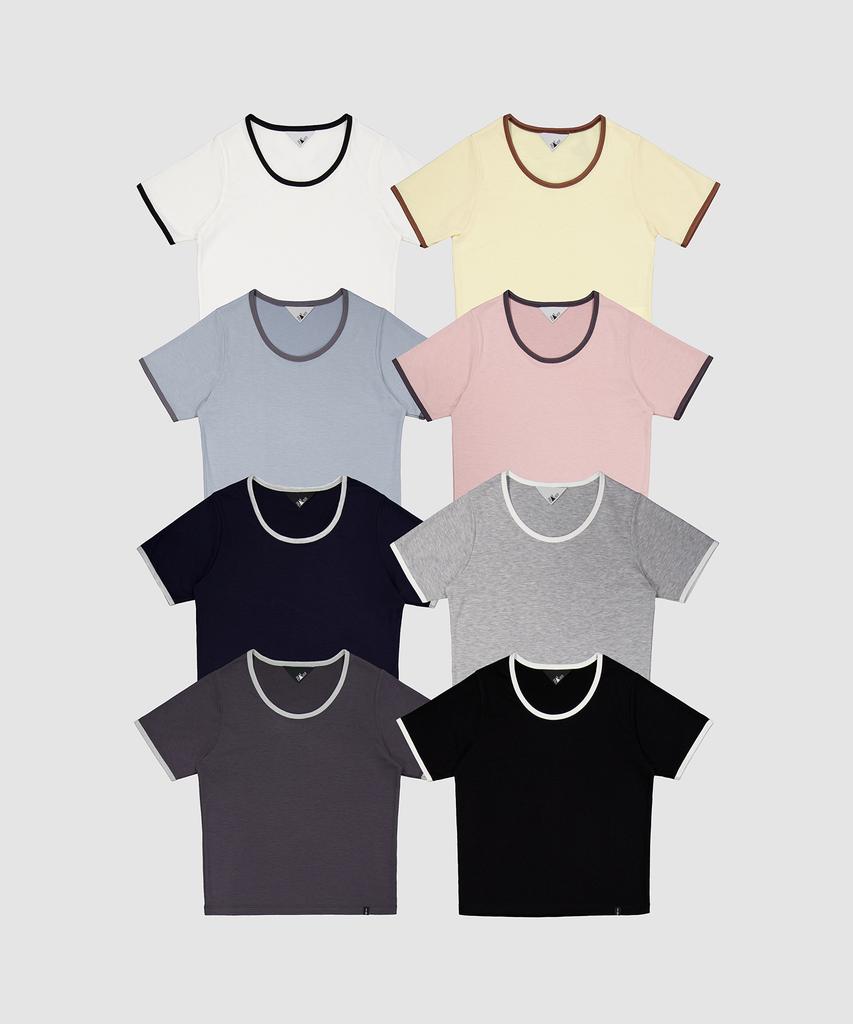 DEARSTALKER D. Basic Ringer U Neck T - 8 Color