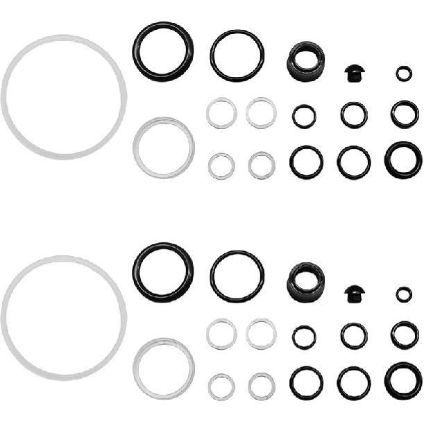 17PCS Floor Jack Seal Kit, 3 Ton Horizontal Hydraulic Jack O-Ring Seal with Oil Filler Plug, Complete Repair Set Rubber Sealing Rings Replacement
