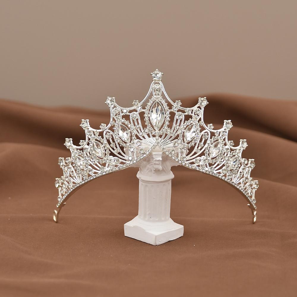 Children s Crystal Crown Headdress Baroque Temperament Performance Crown Little Princess Dress Birthday Gift Hair Accessories