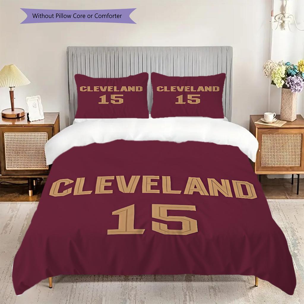 Cleveland Spirit Bedding(1 * duvet cover + 2 * pillowcase, without core) Bedding set Christmas birthday gift Duvet cover and pillowcase