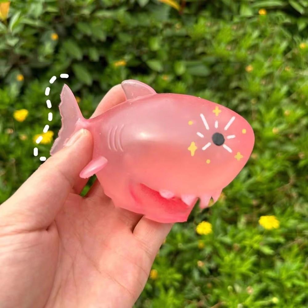 Decompression Design Color Changing Shark Toy Sunlight Sensitive Fidget Shark Toy  For Children