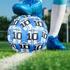 football player Print Size 5 Soccer Ball, PU Wear Resistant Football for Match Training and Daily Practice, Birthday Gift for Soccer Fans