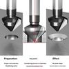 Woodworking 3 Flute Trimming Cutter 90 Degree Steel Engraving Corner Milling Cutter Cutting Machine Matching Tool