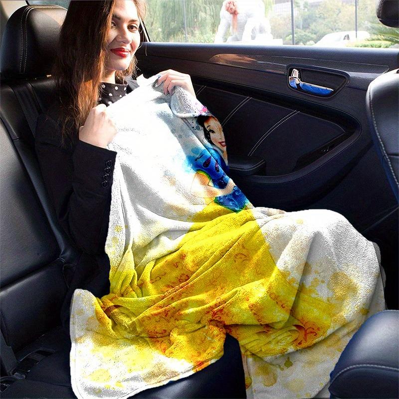 1pc Cartoon Snow White Blanket, Soft and Warm Home Decorative Throw for All Seasons, Soft Flannel Throw Blanket, Versatile & Cozy for Bedroom, Perfect