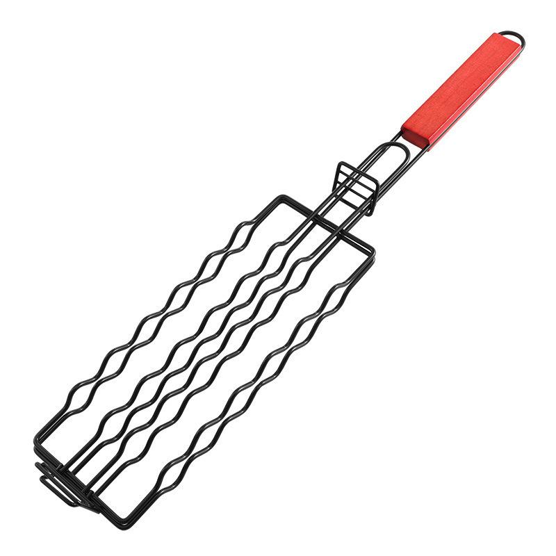 Multi Functional Barbecue Tool Ham with Sausage Barbecue Mesh Grill Tongs Anti-scald Clip 1