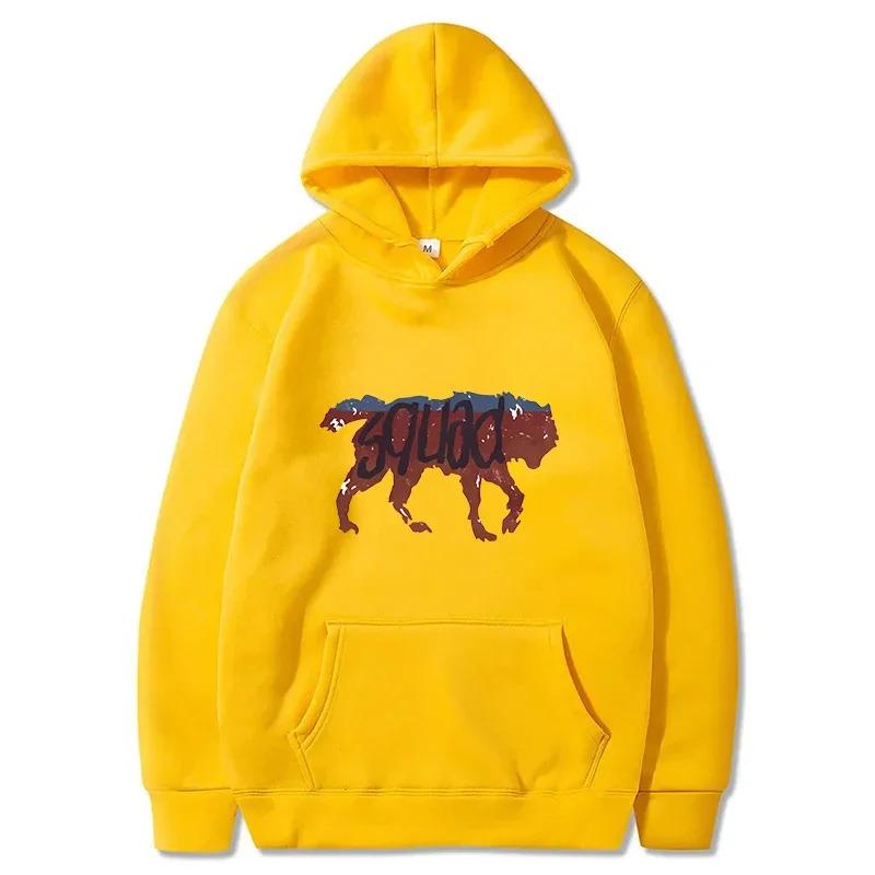 2024 Funny Retro Wolf Squad Men Hoodies Sweatshirt Awesome Wolf Student High School Wild Rad Life Is Strange Tank Squad Hoodie