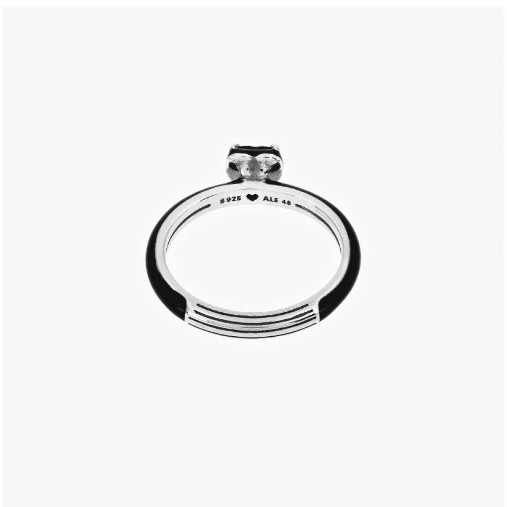 Pandora 193088c01 Pandora Me Black Shakra Heart Silver Ring