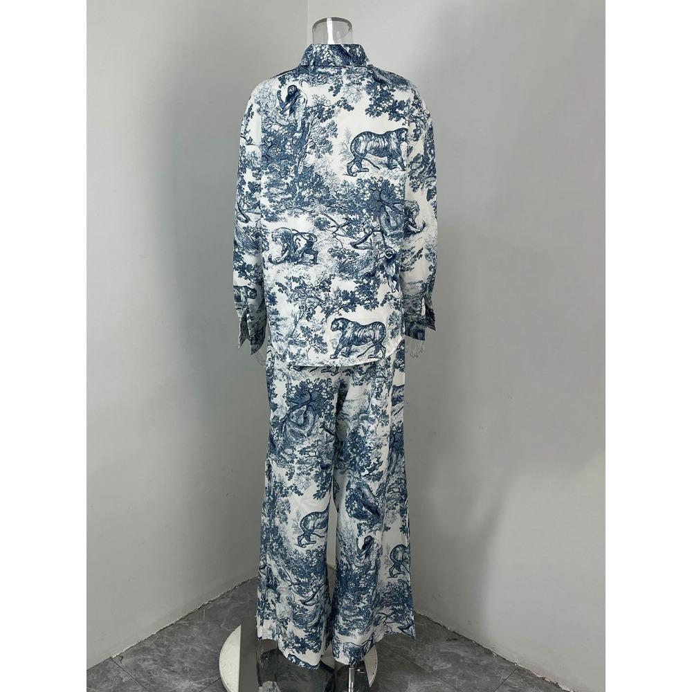 Neues Damen-Zweiteiler-Set: Kurzarmbluse & Hose