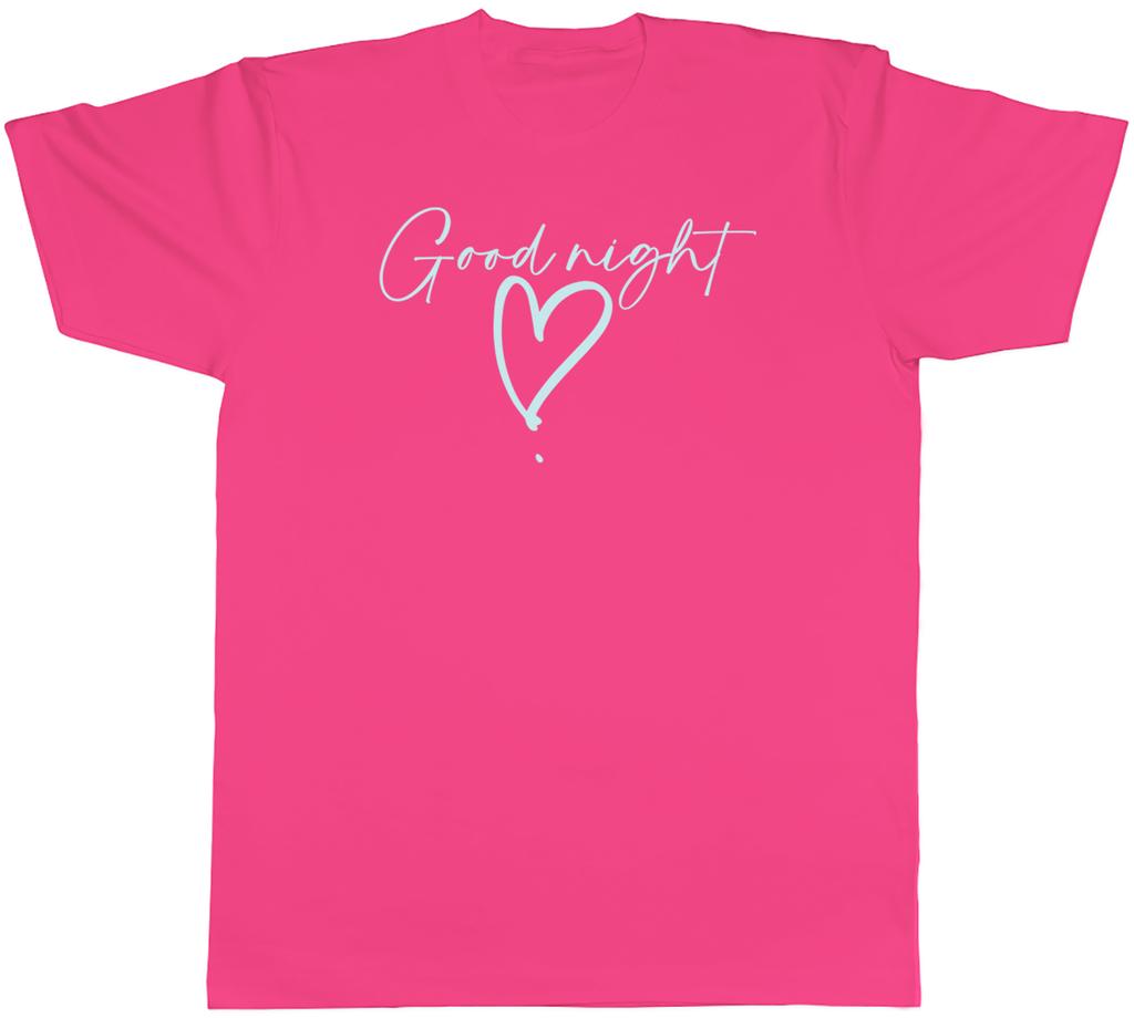 Goodnight Mens TShirt Sleep Sleeping Love Heart Night Unisex Tee Gift