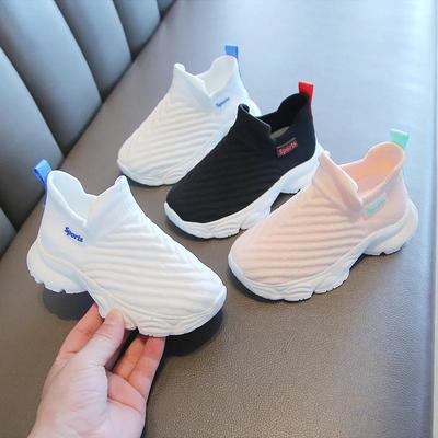 Fashion Sneakers 2024 Fashion Children Flat Shoes Infant Kids Baby Girls Boys Solid Stretch Mesh Sport Running Sneakers Shoes