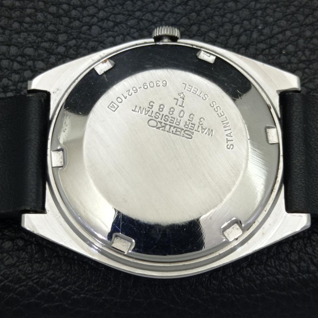 Seiko 5 AUTOMATIC 6309A VINTAGE JAPAN MENS BLACK COLOR DIAL WATCH A701543-5 R206b-a701543