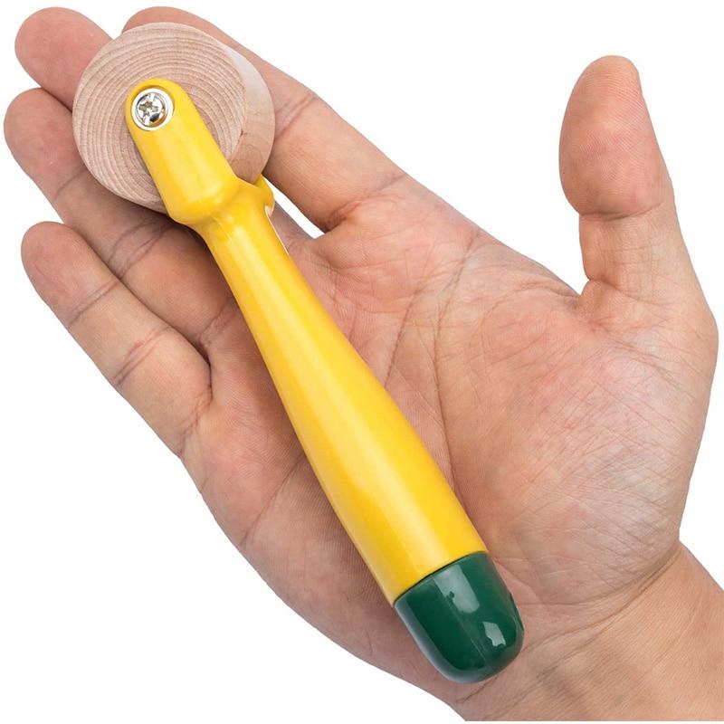 Rullo Per Trapuntatura In Legno 2 Pezzi – Attrezzo Per Cucito E Carta Da Parati – Impugnatura Ergonomica 15 Cm - 3