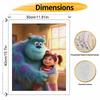 Disney Monster and Girl Oil Painting Hand Painting Coloring Painting Handmade Diy Home Decoration Gift