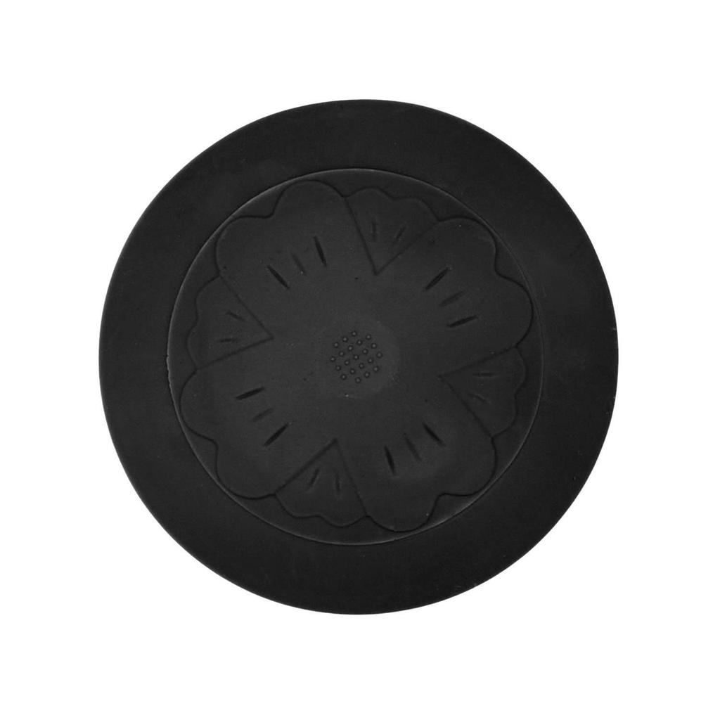 Silicone Sink Plug Black Universal 6 Cm