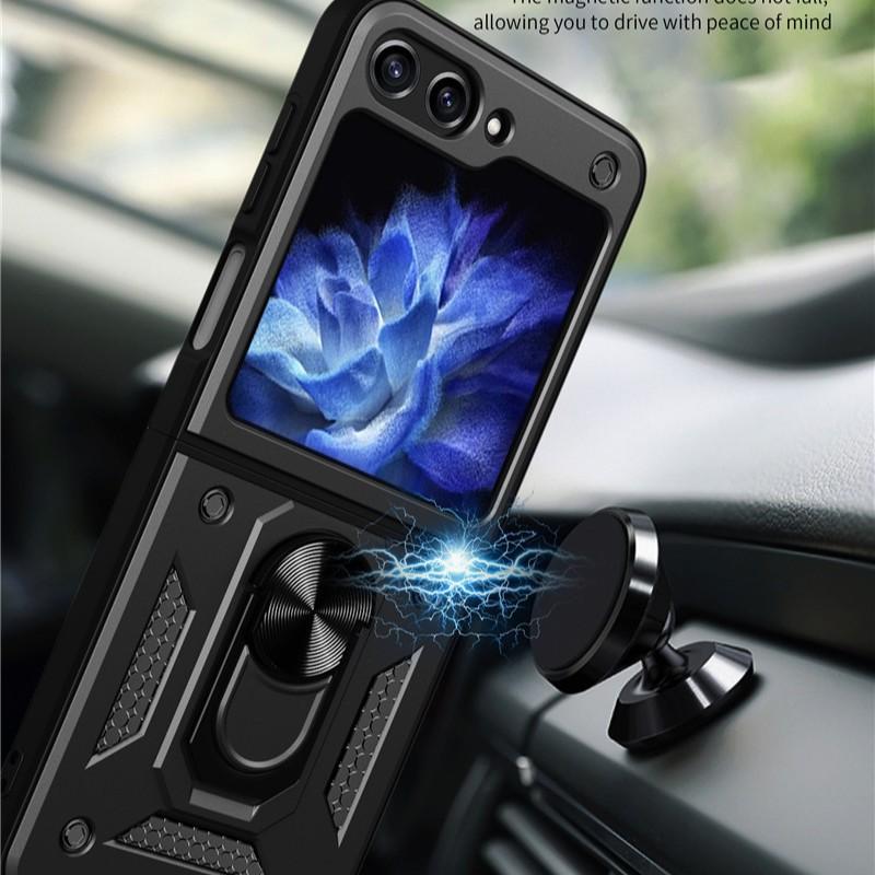 Geeignet für Samsung ZFlip 4 Faltbare Magnetische Handyhülle Galaxy Z Fold 7 Push-Up-Fenster Sturzschutzhülle