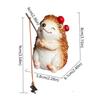 Funny Hedgehog Fishing Ornament Cute Hedgehog Statue Creative Mini Hedgehog Figurine  Aquarium