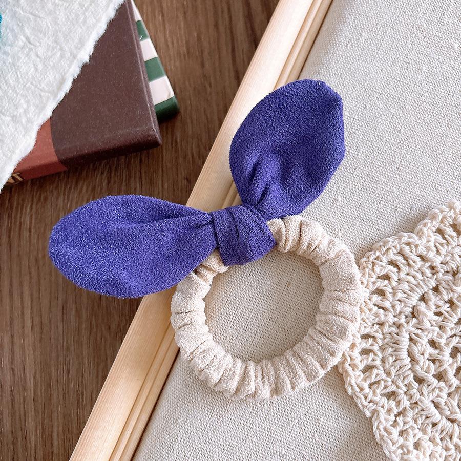 Cute Rabbit Ear Scrunchies Children Girls Gift Elastic Hair Rubber Bands Accessories Tie Hair Ring Rope Headdress Headwear