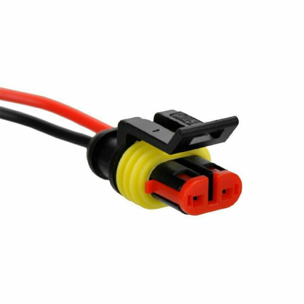 10Kit 2 Pin Way Car SUV Waterproof Electrical Cable Connector Plug with Wire AWG