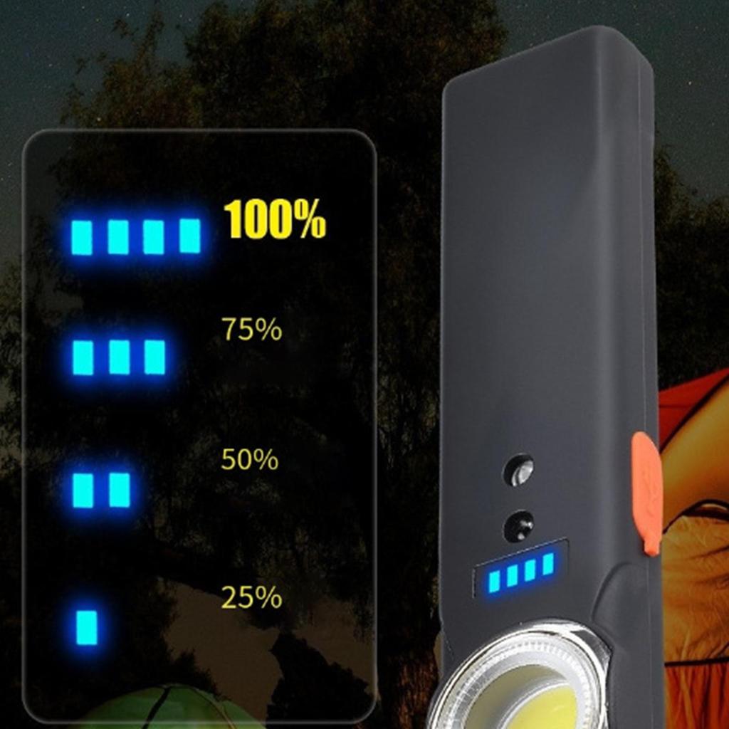 Work Flashlight Motion Sensor Survival Equipment Type-C Rechargeable Flashlight For Nighttime Home Repair Camping Hiking Fishing