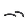 50 Pcs Eyelash Curler Refill Pads Silicone Rubber Curler Replacement Refill Pads with Clear Storage Box Black
