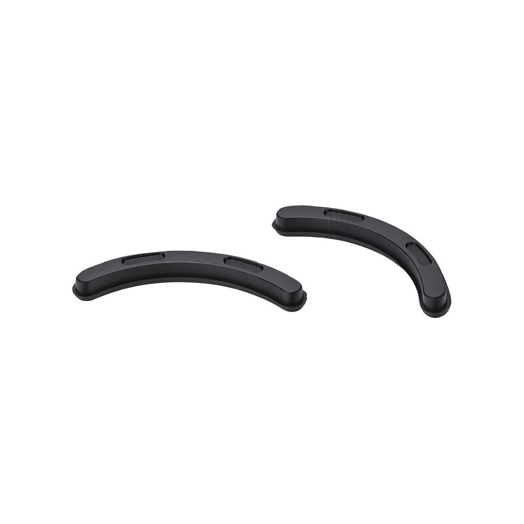 50 Pcs Eyelash Curler Refill Pads Silicone Rubber Curler Replacement Refill Pads with Clear Storage Box Black