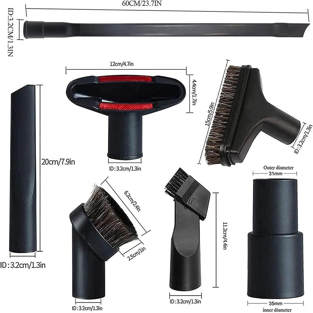 Vac Replacement 32mm Vacuum Attachments Dusty Brush & Crevice Kit