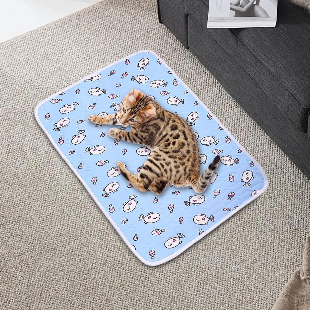 Portable Pet Cooling Pad Cool Mat Dog Beds Sleeping Blanket Breathable Sleeping Kennel Mattress Hot Weather Supplies for Park