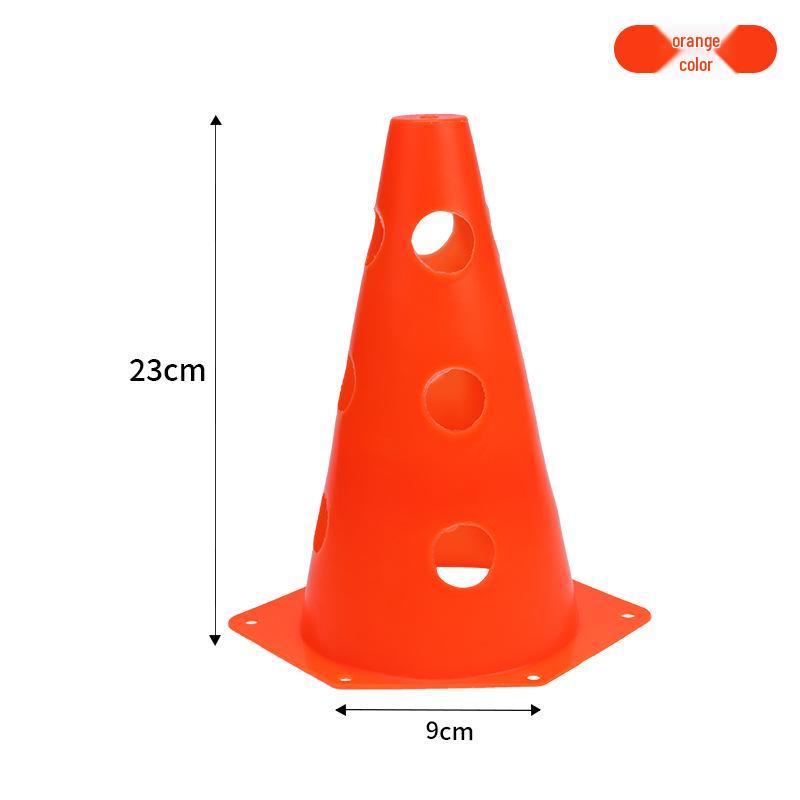 

23cm Hexagonal Training Cones with Holes for Agility Drills оранжевый