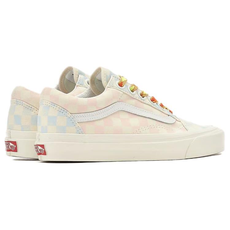 Vans Anaheim Low Top Skate Shoes Unisex Sneakers White Blue Pink VM0A54F3B37