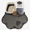 Minimalist Silk Cat Litter and Feeding Mat - Trap, Cute, Easy to Clean