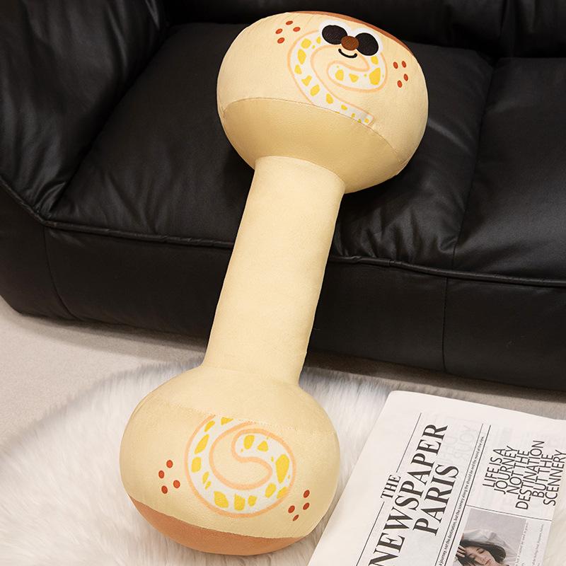 Creative Soft Dumbbells Kettlebell Throw Pillow Plush Toy Doll Home Sofa Pillow Cushion Girl Doll
