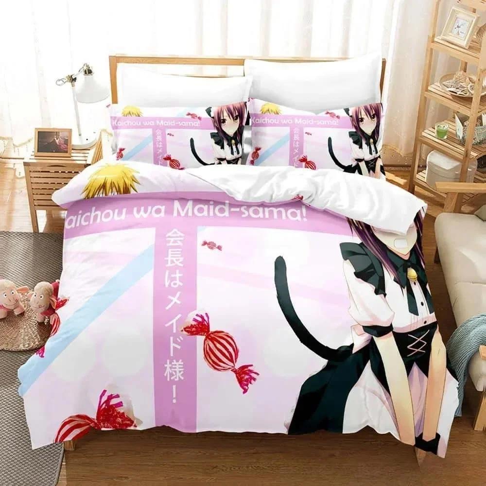 New 3D Print Anime Kaichou Wa Maid-sama Bedding Set Single Twin Full Queen King Size Bed Set Adult Kid Bedroom Duvet Cover Sets