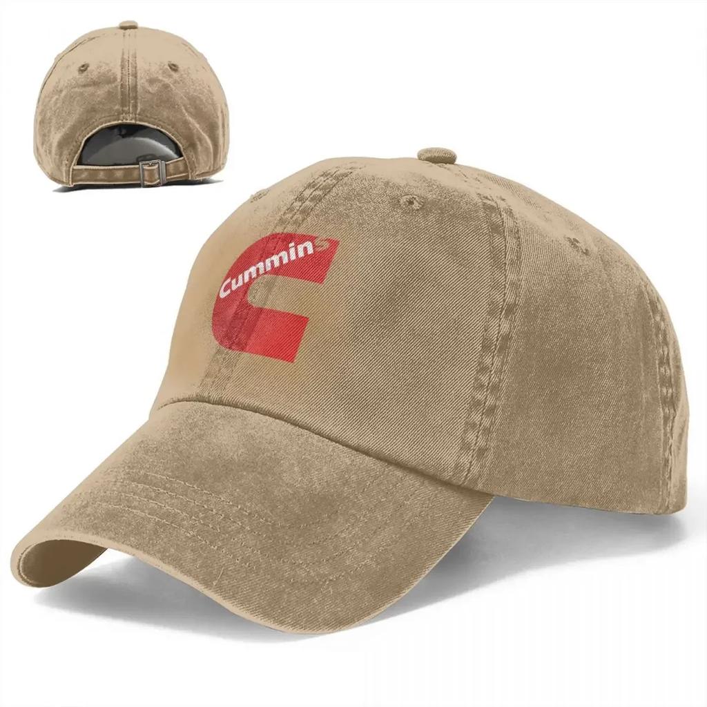 Gas Fueled Engine Cummins Baseball Cap Fashion Distressed Denim Washed Snapback Cap Unisex WomenOutdoor Workouts Hats Cap