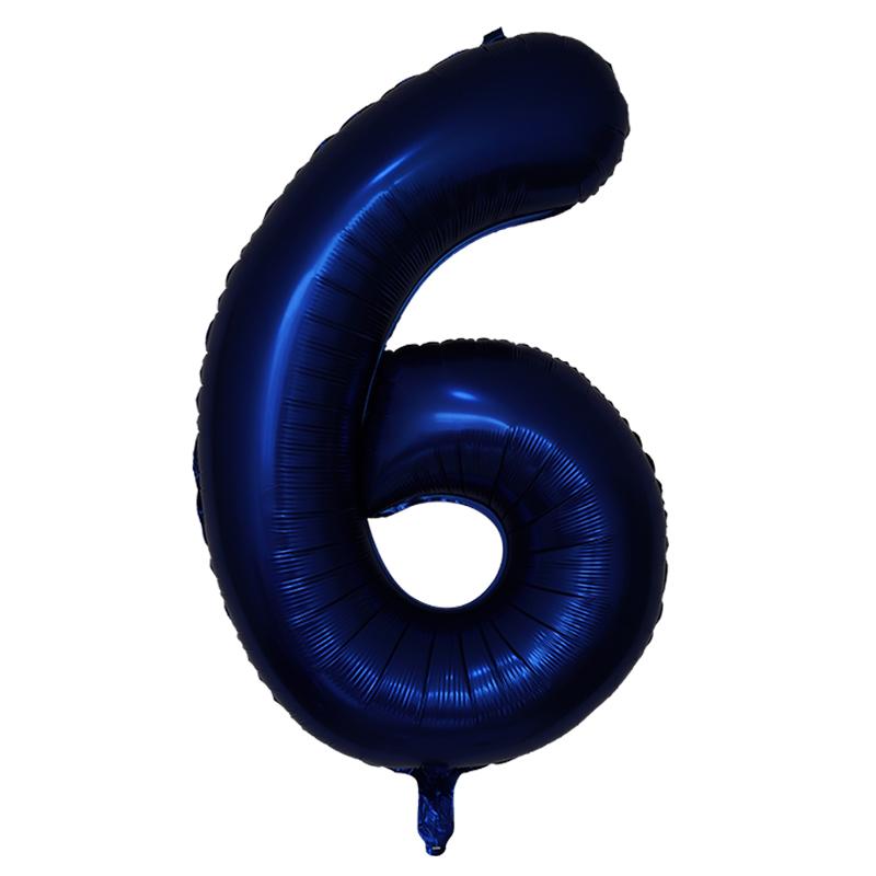 40 Zoll Dunkelblau Zahlen Folienballon 0-9 Digital Globos Kinder Geburtstagsfeier Dekoration Babyparty Spielzeug Kinder Abschlussgeschenke
