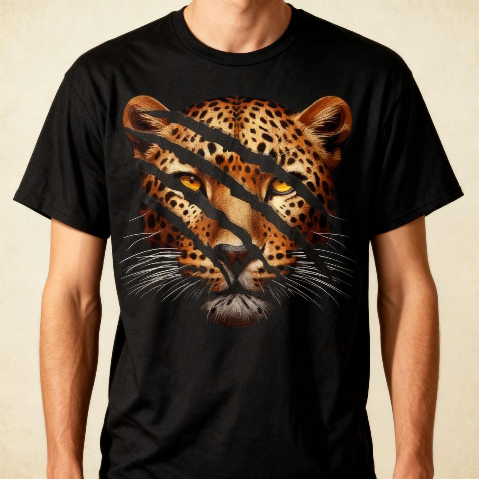 Leopard Cheetah Tiger Leopard Face Lion Cat Unisex T-Shirt S