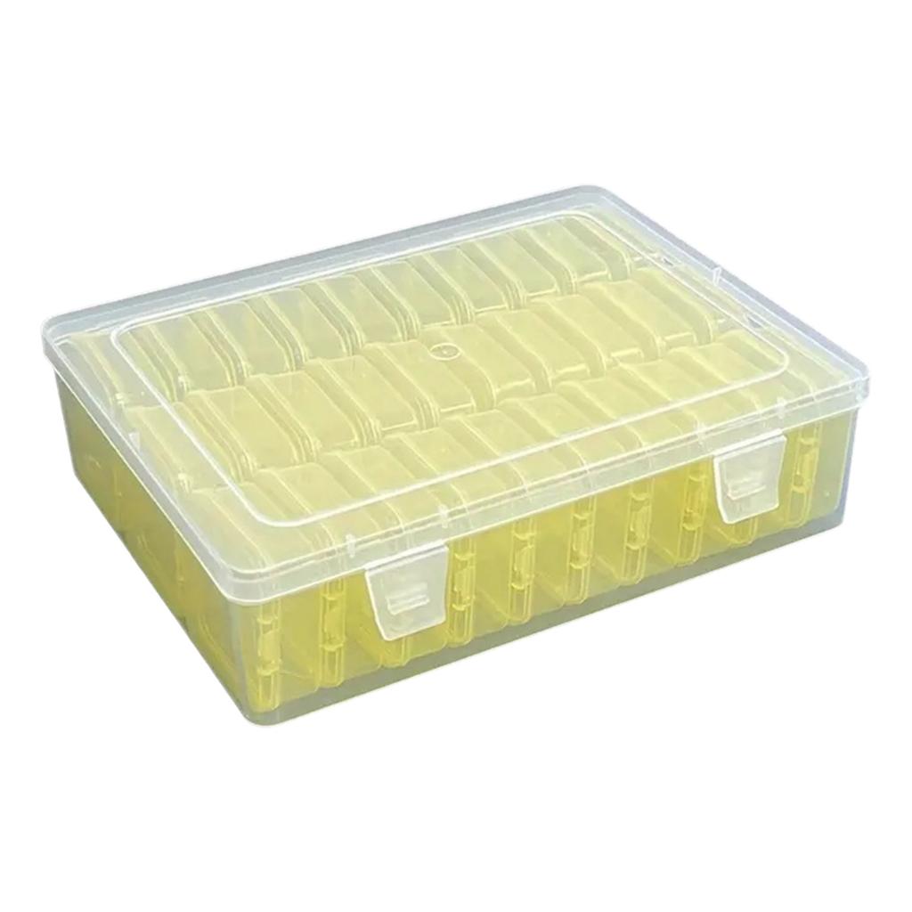 Multifunctional 30 Slot Clear Sturdy Plastic Organizers Home Accessory for Beads Jewelry and Small Items Storage