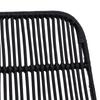 Bar Stools 2 Pcs Black 44 X 54 X 96 Cm Rattan and Steel