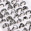 10pcs Stainless Steel Rings Fashion Jewelry Silver/Gold/Black/Multicolor