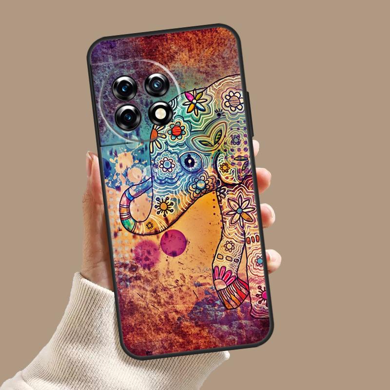 Cute Elephant Case For OnePlus Nord CE 3 Lite CE4 2 2T N10 N20 N30 OnePlus 12 11 9 10 Pro 8T 10T 12R Cover