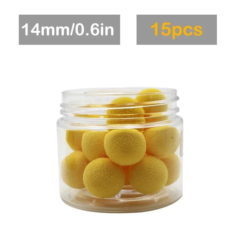 

15x карповых рыболовных принадлежностей 12 мм/14 мм всплывающие пенопластовые бойлы приманки для карповой оснастки чод-зиг-риг метод кормушки рыболовные снасти