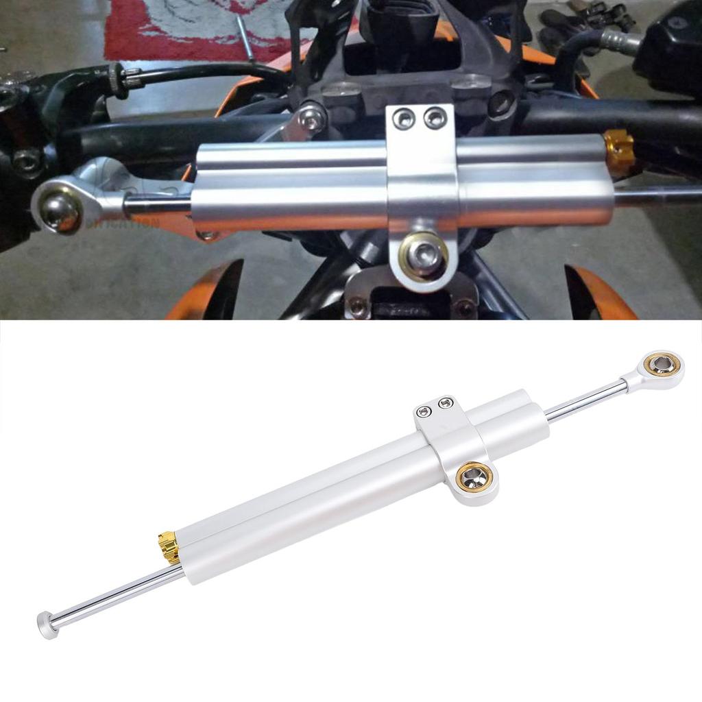 373mm Motorrad-Lenkungsdämpfer, Verstellbar, Universelle Passform, Verbesserte Stabilität, Lenkungsstabilisator für Motorräder