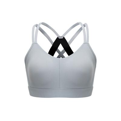 Ua Dfo Heatgear® Dual Strap Medium Support Sports Bra Women Underwear Gray 1362370-011