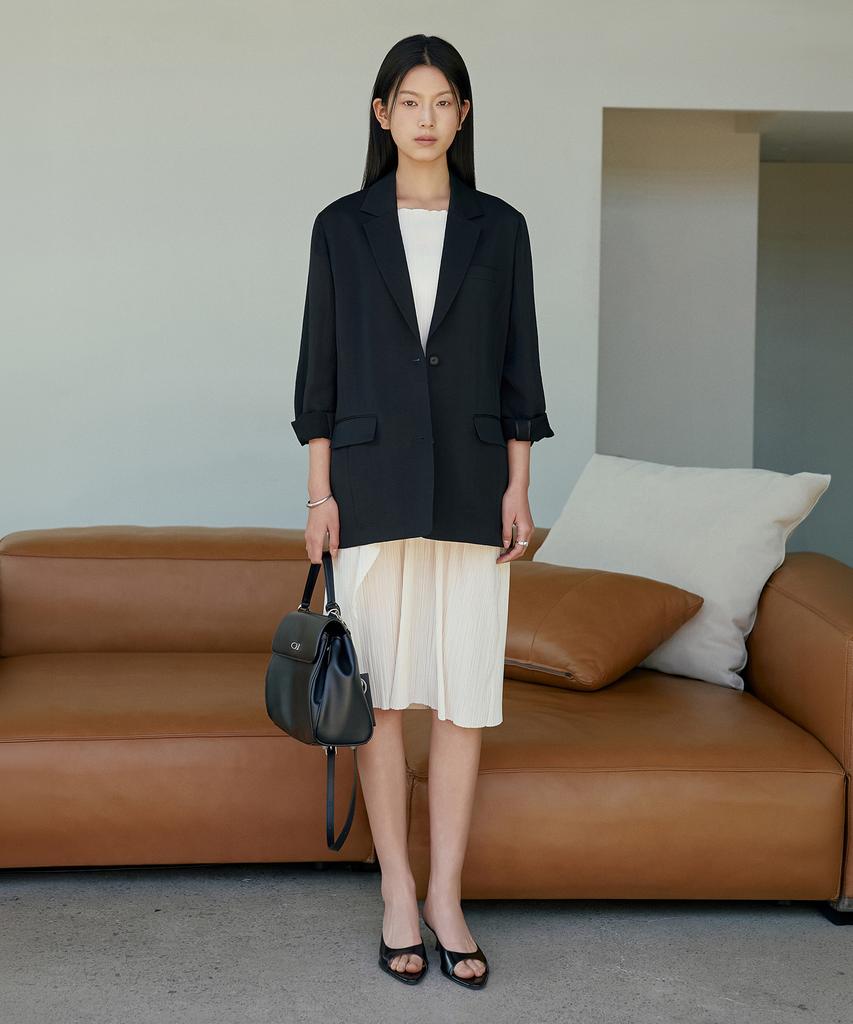 Siyazu Siot4195 Lounge Soft Blazer_Black