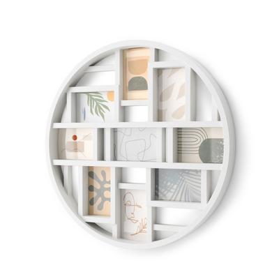 Umbra LUNA Photo Photo Display Frame, White, 9-Panel, Multi-Plate