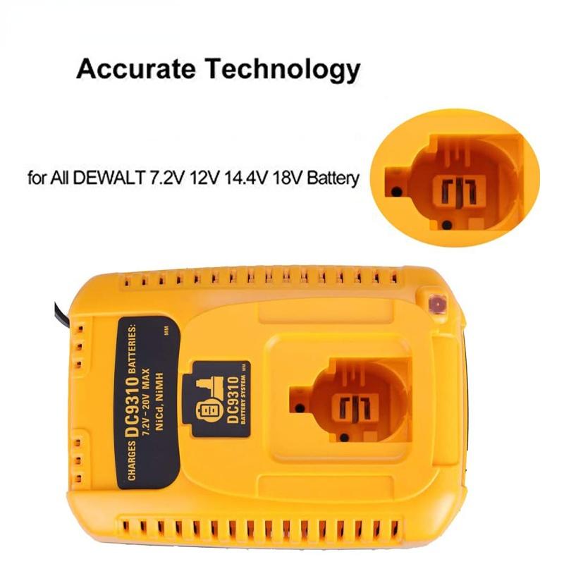 DC9310 18V Battery Charger Replacement for 18V Charger DW9116 Compatible for 7.2V-18V XRP NiCD/NiMH Battery DC9098