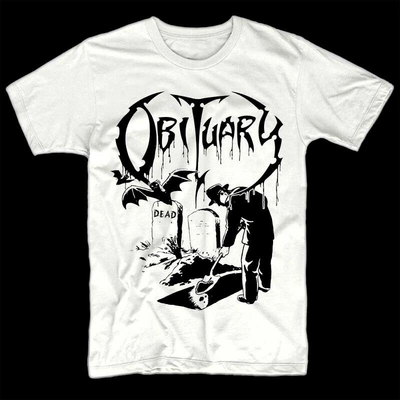 Винтажная футболка OBITUARY Dead Shirt Унисекс Концертная S - 5XL CM563 Унисекс Футболка XXXL