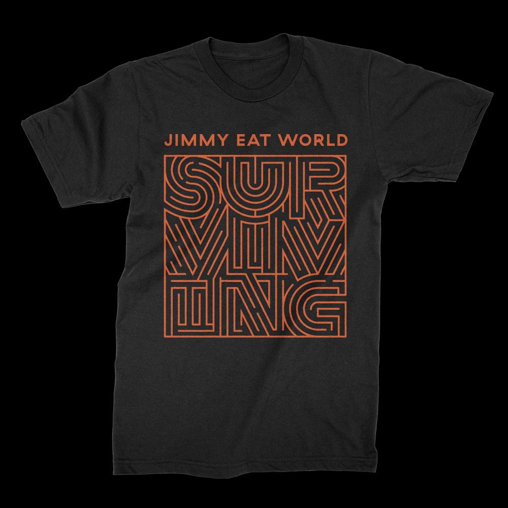 Jimmy Eat World BAND black T-shirt Unisex All sizes short sleeve 1F1466 Unisex T-Shirt L 1990₽