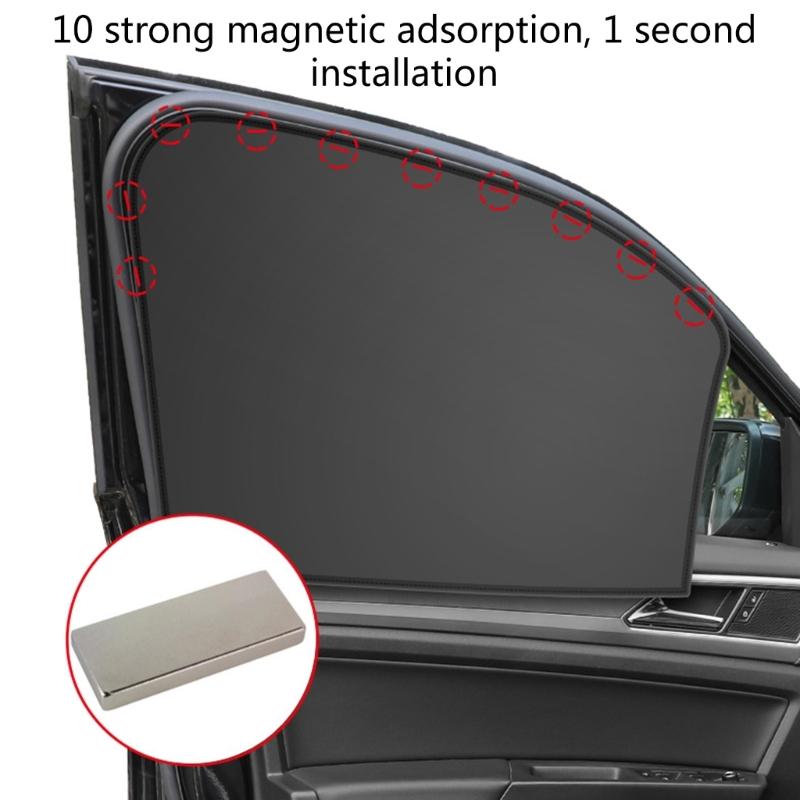 Sunshade Full Shading Fabric Magnetic Suction Opaque-Curtain Side Window Sun Visor Summer Protection for Car Accessories